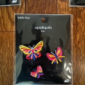 hildie & jo Colorful Butterfly Appliques